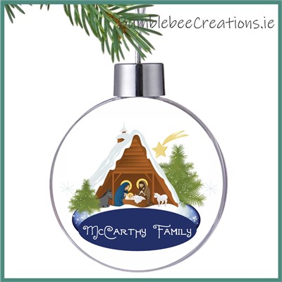 Nativity Christmas Bauble